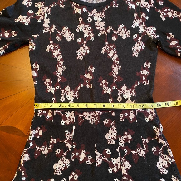 Contemporaine by Simons Floral Jacquard Structured Knit Midi Dress EUC - Picture 6 of 10